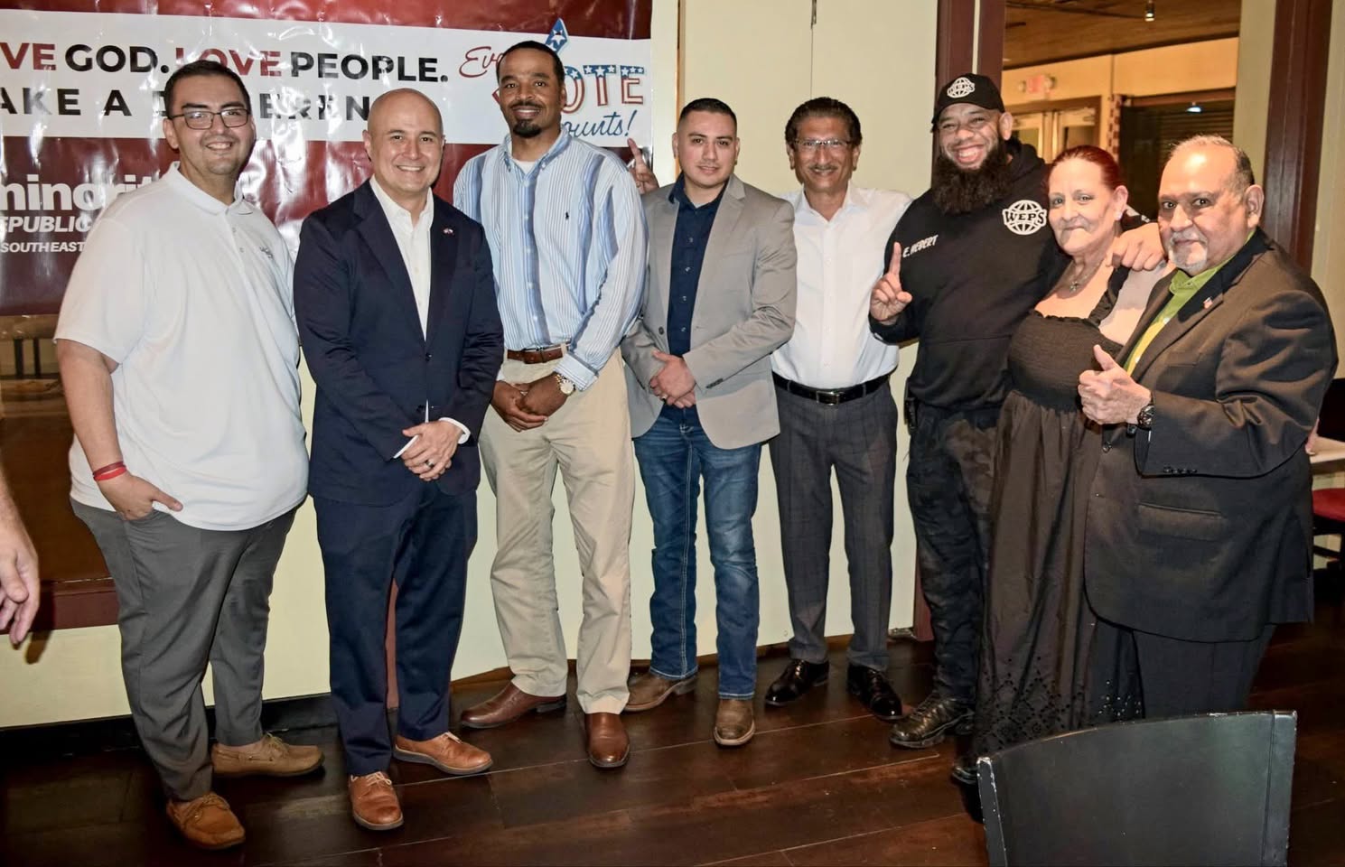 A group of guests at the PAC luncheon in Beaumont.
